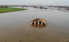 Paura e suggestioni del Grande Fiume viste dal drone a Gramignazzo e Torricella - Video
