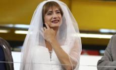 Vladimir Luxuria sfila in abito da sposa 