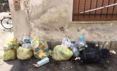 La strada  come una pattumiera in via Brozzi 13/A
