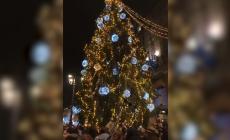 L'accensione dell'albero in piazza - Video