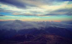 I colori del tramonto sul Marmagna