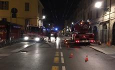 Intervento dei vigili del fuoco in via Bixio
