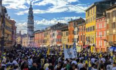 Giallo e blu sotto il cielo di Barriera Repubblica