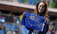 La Di Francisca d'argento. E sventola la bandiera Ue: "L'Isis non deve vincere"