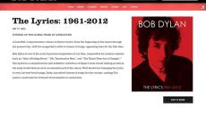 Giallo Bob Dylan: scompare dal sito frase sul Premio Nobel  