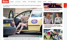 Nudo e con volto tumefatto: Gascoigne choc Foto