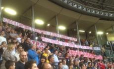 Ultras Milano in contestazione a Reggio Emilia