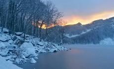 Neve: 20 centimetri  al Lago Santo