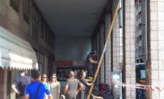 Vigili del fuoco in via Mazzini