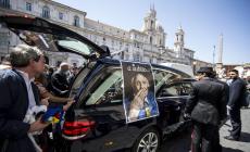 Folla al funerale laico di Marco Pannella