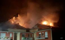 Condominio in fiamme a Bannone