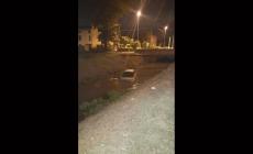 Auto nel canale a Bogolese - Foto