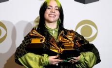 Grammy: trionfo di Billie Eilish, vince in 5 categorie