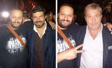 Favino e Amendola, selfi col boss...Ed è polemica