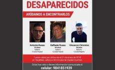 Tre italiani scomparsi in Messico