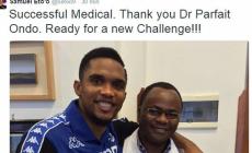 Eto'o, visite mediche superate