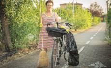«La pista era piena di rifiuti. Ho preso i sacchi e l'ho ripulita»