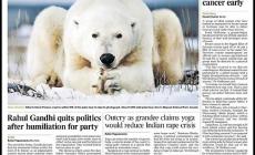 Gli orsi di Ghizzi Panizza sul "Times"