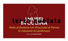 Musei del Cibo - Petto di faraona con Prosciutto di Parma in riduzione al lambrusco - La videoricetta