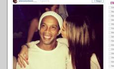 Dinho fa festa con Miss Serbia a Dubai
