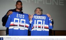 Eto'o e Ferrero, presentazione show