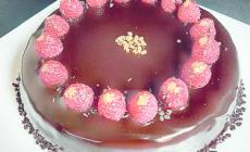 Fondant senza farina al cioccolato e lamponi