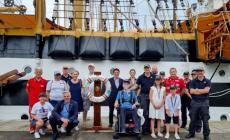 Ivan, in carrozzina sulla Vespucci: &laquo;Il mio sogno&raquo;