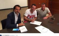 Cassano ha firmato: "Forza Samp!"