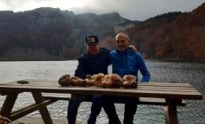 Dagli Usa al Lago Santo per raccogliere porcini insieme a Bruno Pelosi