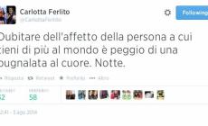 Carlotta Ferlito, cuore a pezzi