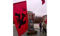 Commemorato Lenin davanti al busto in piazza a Cavriago 