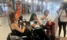 L'odissea in treno di sei atlete disabili