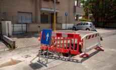 Quell'acqua sporca in via Scarabelli Zunti