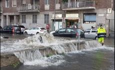 Nubifragio a Milano, esondato il Seveso