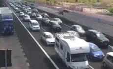 Code in A1 fra Parma e allacciamento A15 in direzione Nord