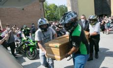 L'addio degli amici motociclisti a Faggiani