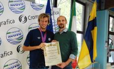 L'assessore Marani incontra il campione Gregorio Paltrinieri