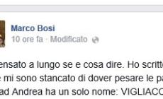 Bosi: "Vigliaccata contro Defranceschi, distruggete il M5S 