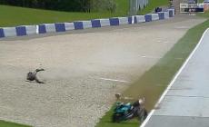 Morbidelli contro Zarco: "E' un mezzo assassino". Il "miracolato" Rossi: "E' recidivo"