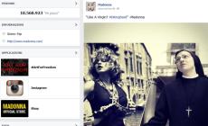 Madonna su Facebook, sta con Suor Cristina 