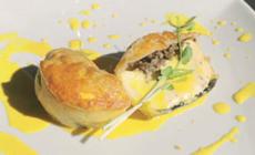 Flan alla Wellington e alla crema allo zafferano