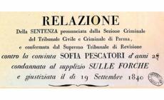 I veleni di Sofia: l'ultima donna giustiziata in Italia