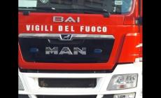Camper in fiamme nel parcheggio delle Fiere