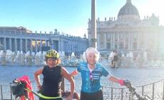 Due donne «over 70» in bici da Salso a Roma
