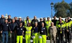 Le paratie montate a tempo di record