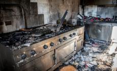 Orti del Garda, un grave incendio devasta la cucina