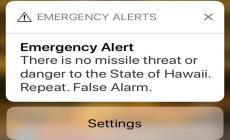 Hawaii, scuse per falso allarme missile