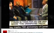 Tyson dà di matto in tv
