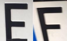 Gira per Parma con una targa alterata dal nastro adesivo per passare le ztl