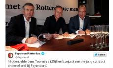 Niente Napoli: Toornstra al Feyenoord